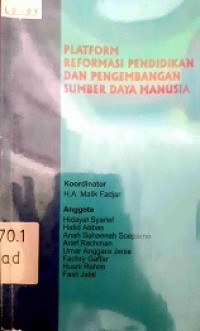 Image of Platform Reformasi Pendidikan Dan Pengembangan Sumber Daya Manusia