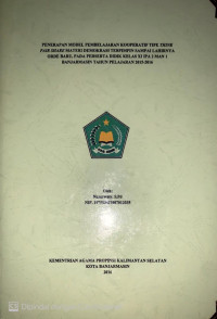 Image of PENERAPAN MODEL PEMBELAJARAN KOOPERATIF TIPE THINK PAIR SHARE MATERI DEMOKRASI TERPIMPIN SAMPAI LAHIRNYA ORDE BARU, PADA PESERTA DIDIK KELAS XI IPA 2 MAN 1 BANJARMASIN TAHUN PELAJARAN 2015-2016