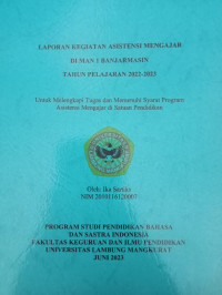 Image of Laporan Kegiatan Asisten Mengajar Di MAN 1 Banjarmasin Tahun Pelajaran 2022/2023
